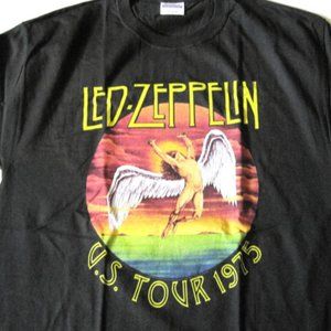 Led Zeppelin Swan Song 75 Tour Tee (L)